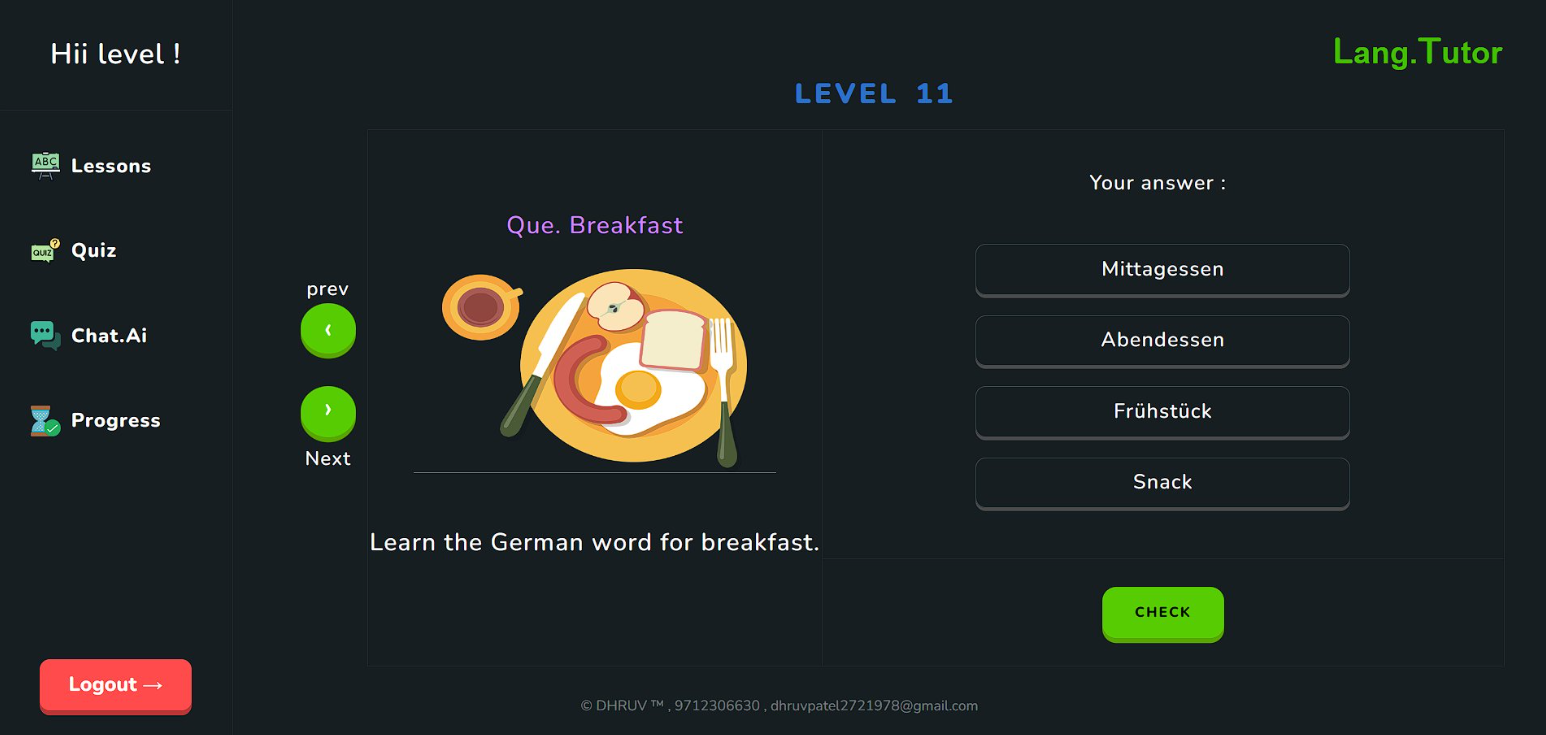 Language Learning App Screenshot 1